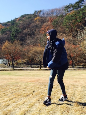 「Dickies（ディッキーズ）のアイテム（その他アウター）」を使った、sunnn__yさん（レディース・163cm）の秋コーディネート