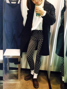 「pattern」｜「アイテム（ダウンジャケット/コート）」を使った、sunnn__yさん（レディース・163cm）の冬コーディネート