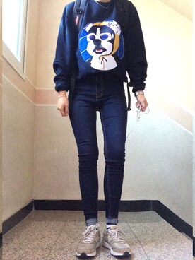 「Beyond Closet（-）のアイテム」を使った、sunnn__yさん（レディース・163cm）の秋コーディネート