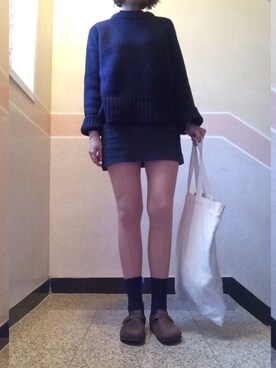 「skirt」｜「アイテム（その他シューズ）」を使った、sunnn__yさん（レディース・163cm）の秋コーディネート