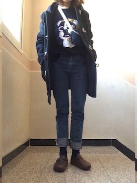 「Beyond Closet（-）のアイテム」を使った、sunnn__yさん（レディース・163cm）の冬コーディネート