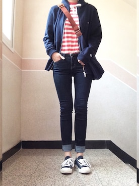 「plac jean（プラックジーン）のアイテム」を使った、sunnn__yさん（レディース・163cm）の春コーディネート