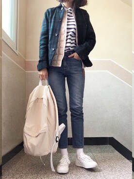 「MUJI」｜「アイテム（ダッフルコート）」を使った、sunnn__yさん（レディース・163cm）の冬コーディネート