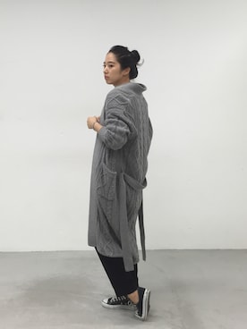 「RIM.ARK（リムアーク）のアイテム（その他アウター）」を使った、sakurako_kusanoさん（レディース・166cm）の秋コーディネート
