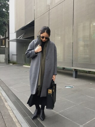 sakurako_kusano使用「RIM.ARK（WOOL STANDARD COAT）」的時尚穿搭