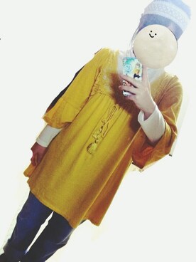 「RAY CASSIN（レイカズン）のアイテム（チュニック）」を使った、かんかんさん（レディース・153cm）の冬コーディネート