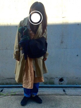 「w closet（ダブルクローゼット）のアイテム（モッズコート）」を使った、edaccoさん（レディース・152cm）の春コーディネート