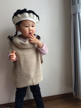 himarinaさん（キッズ・90cm）の冬コーディネート