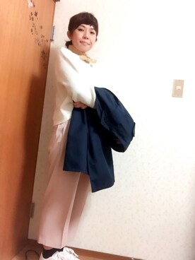 「LUCA/LADY LUCK LUCA（ルカ/レディラックルカ）のアイテム（トレンチコート）」を使った、あゆみさん（レディース・156cm）の春コーディネート