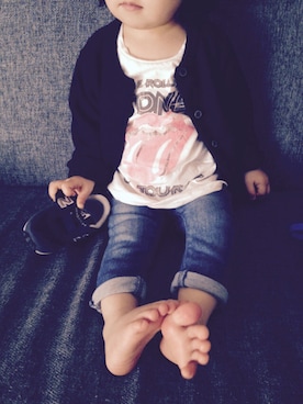 「ZARA（ザラ）のアイテム（Tシャツ/カットソー、ホワイト系）」を使った、dorami☺︎さん（レディース・158cm）の秋コーディネート