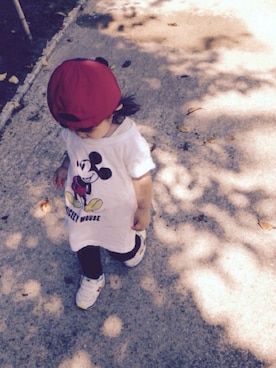 「UNIQLO（ユニクロ）のアイテム（Tシャツ/カットソー、ホワイト系）」を使った、dorami☺︎さん（レディース・158cm）の秋コーディネート