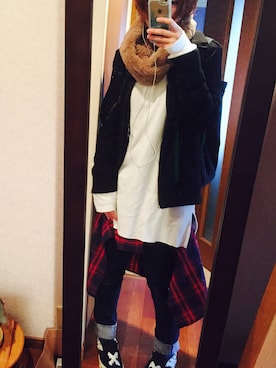 ハラミちゃんさん（レディース・160cm）の冬コーディネート