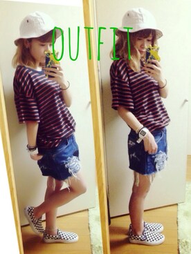 なーちんさん（レディース・154cm）の夏コーディネート