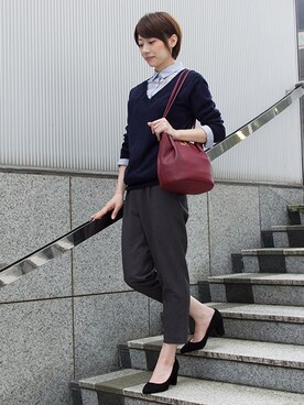 「スエードシューズ」｜NBB STAFF04さん（レディース・163cm）の秋コーディネート