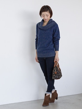 「ボストンバッグ」｜NBB STAFF04さん（レディース・163cm）の秋コーディネート