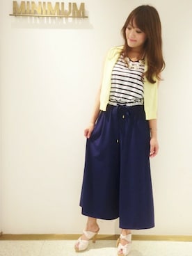 「京都マルイ」｜minimum京都マルイstaffさん（レディース・152cm）の夏コーディネート