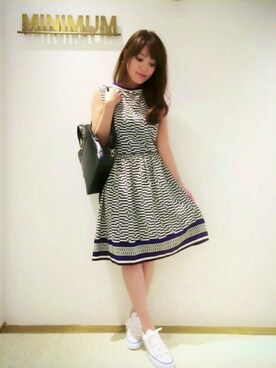 「京都マルイ」｜minimum京都マルイstaffさん（レディース・152cm）の夏コーディネート