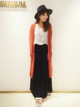 「MINIMUM（ミニマム）のアイテム（ワンピース/ドレス）」を使った、minimum京都マルイstaffさん（レディース・152cm）の夏コーディネート