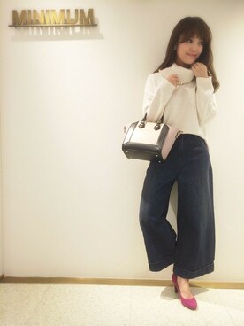 「京都マルイ」｜minimum京都マルイstaffさん（レディース・152cm）の秋コーディネート