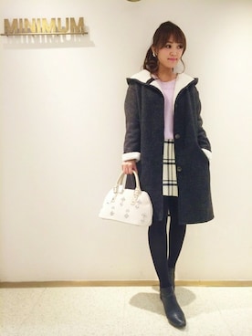 「京都マルイ」｜minimum京都マルイstaffさん（レディース・152cm）の冬コーディネート