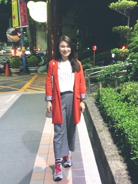 「HYPER GRAND（ハイパーグランド）のアイテム」を使った、Connieさん（レディース・158cm）の秋コーディネート