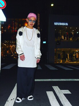 603 天竺ロング丈ｔシャツを使ったメンズ人気ファッションコーディネート Wear