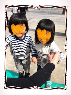 「公園デート」｜「アイテム（その他）」を使った、ピスさん（キッズ・90cm）の春コーディネート