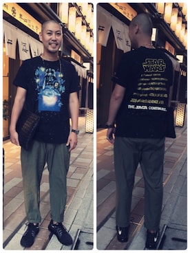 「EN ROUTE（アンルート）のアイテム（スニーカー）」を使った、jun oyaさん（メンズ・178cm）の夏コーディネート
