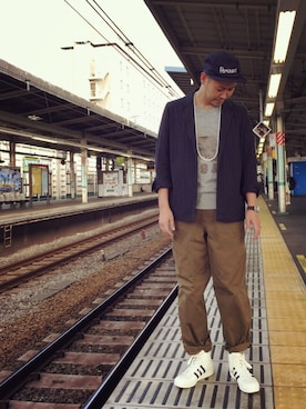 jun oyaさん（メンズ・178cm）の秋コーディネート