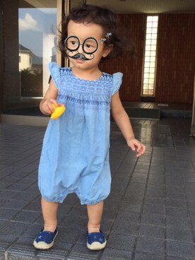 「babygap」｜「アイテム（その他シューズ）」を使った、momokoさん（キッズ・80cm）の夏コーディネート