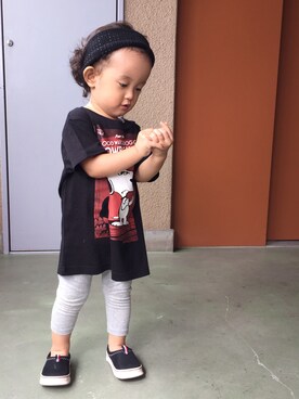 「babygap」｜「アイテム（その他シューズ）」を使った、momokoさん（キッズ・80cm）の夏コーディネート