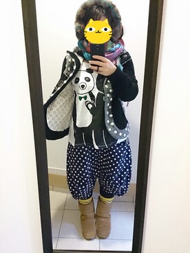 marico(´・ω・`)さん（レディース・154cm）の冬コーディネート