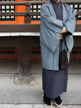 「kimono」｜「アイテム（その他）」を使った、yukihiro さん（メンズ・175cm）の春コーディネート