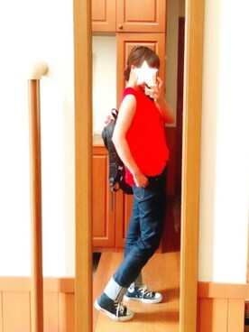 「CHAPTER WORLD select （チャプターワールドセレクト）のアイテム」を使った、chopai0912さん（レディース・163cm）の夏コーディネート