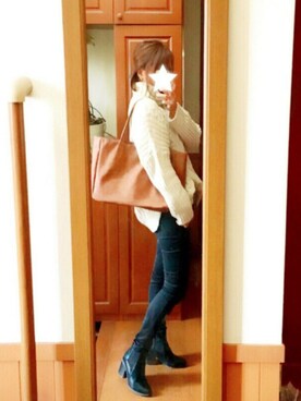 「Luz Llena (glifeed） （ラズレナグリフィード）のアイテム」を使った、chopai0912さん（レディース・163cm）の冬コーディネート