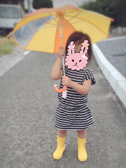 Babyshe 西松屋の長傘を使ったコーディネート Wear