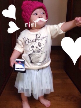 「Dollｙ Mew（ドーリィ　ミュウ）のアイテム」を使った、mimiさん（レディース・80cm）の秋コーディネート