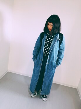 「CONVERSE（コンバース）のconverse（コンバース） ALL STAR OX（オールスターOX）（スニーカー）」を使った、nanalyさん（レディース・155cm）の春コーディネート