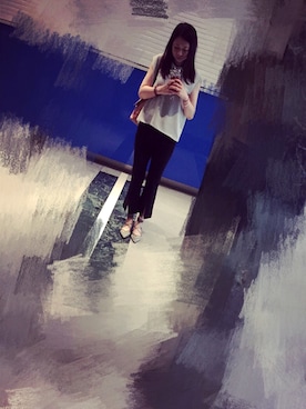 「STUART WEITZMAN（スチュアートワイツマン）のアイテム（バレエシューズ）」を使った、AllWPnnさん（レディース・162cm）の夏コーディネート