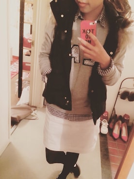 「ecruefil（エクリュフィル）のアイテム」を使った、^ ^さん（レディース・158cm）の冬コーディネート