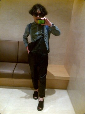 「plac jean（プラックジーン）のアイテム」を使った、Mongle bejinさん（メンズ・170cm）の春コーディネート