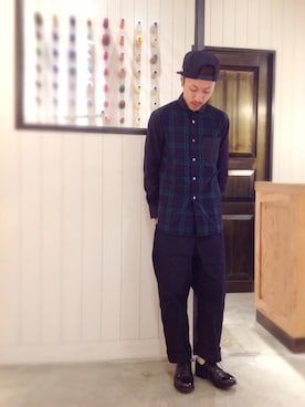 「2 class.ics（トゥークラスドットイクス）のアイテム」を使った、ZAWAさん（メンズ・169cm）の夏コーディネート