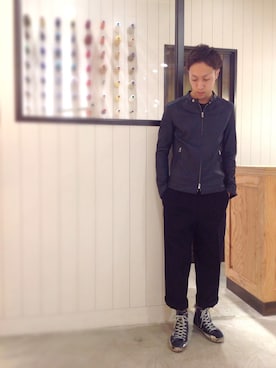 「2 class.ics（トゥークラスドットイクス）のアイテム」を使った、ZAWAさん（メンズ・169cm）の秋コーディネート