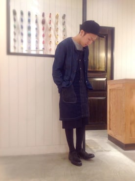 「Johnbull Private labo（ジョンブルプライベートラボ）のアイテム（食器/キッチン）」を使った、ZAWAさん（メンズ・169cm）の冬コーディネート