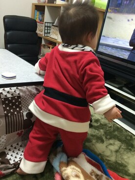 「no brand（ノーブランド）のアイテム（その他トップス）」を使った、怪獣ｍａｍａ◦̈⃝*⑅さん（キッズ・60cm）の春コーディネート