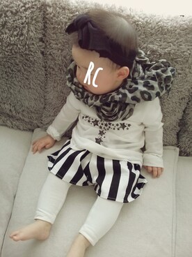 「Little deicy（リトルデイシー）のアイテム」を使った、RCさん（キッズ・70cm）の春コーディネート