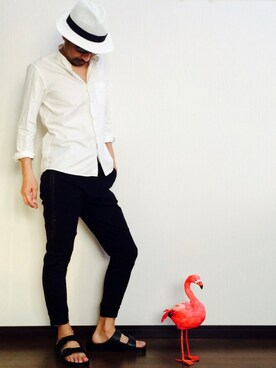 「アイテム（インテリア、オレンジ系）」を使った、leftybabyさん（メンズ・170cm）の夏コーディネート