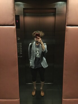「TRANS CONTINENTS（トランスコンチネンツ）のアイテム（モカシン/デッキシューズ）」を使った、トミオさん（メンズ・164cm）の夏コーディネート
