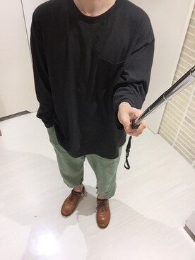 「TRANS CONTINENTS（トランスコンチネンツ）のアイテム（モカシン/デッキシューズ）」を使った、トミオさん（メンズ・164cm）の秋コーディネート