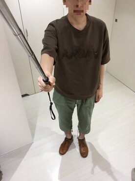 「TRANS CONTINENTS（トランスコンチネンツ）のアイテム（モカシン/デッキシューズ）」を使った、トミオさん（メンズ・164cm）の秋コーディネート